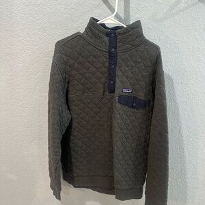 Patagonia Men's Gray Quilted Sweater